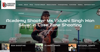 Shooter Nursery website development in varanasi